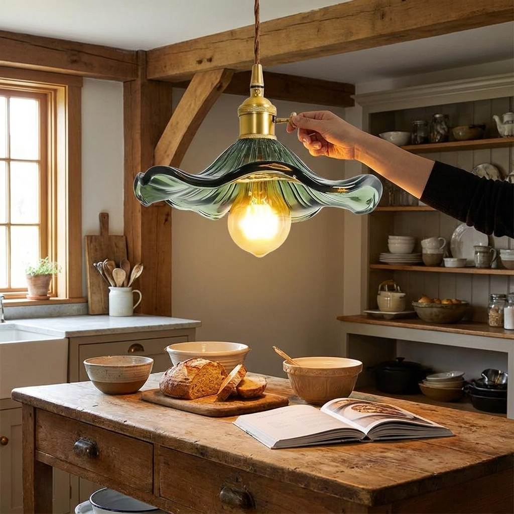 Nordic Minimalist Pendant Light in use