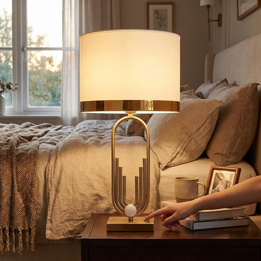 Nordic Modern Table Lamp in use