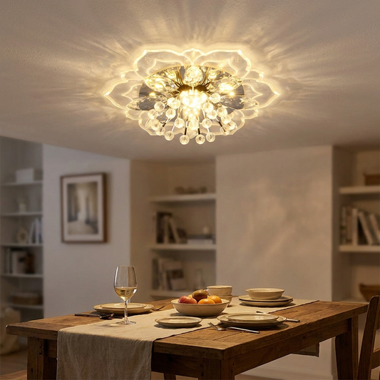 Crystal Chandelier in use
