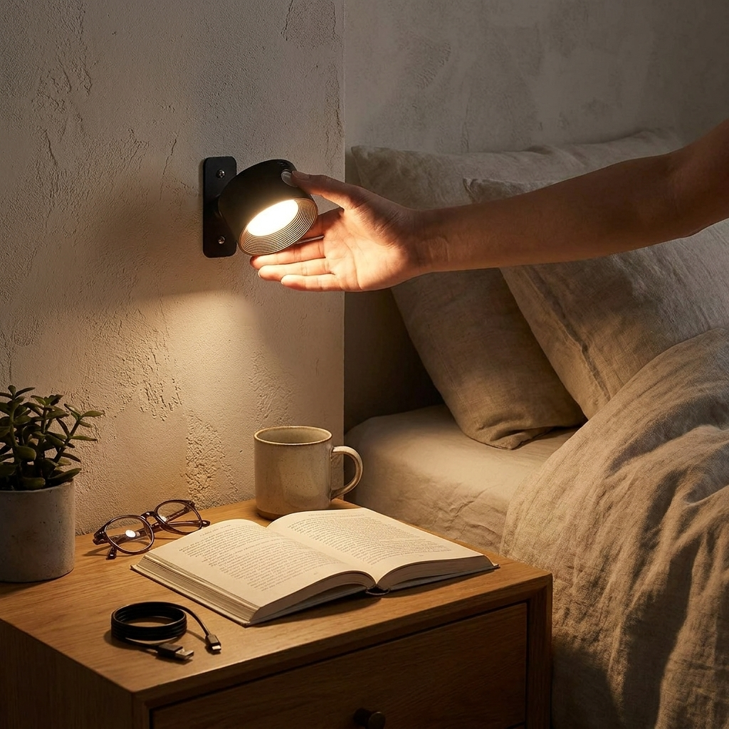 Nordic Modern Wall Light in use