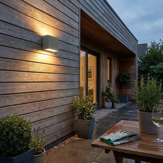 Outdoor Wall Light in use