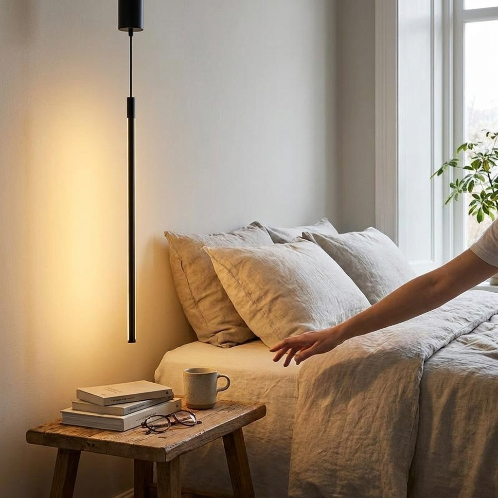 Modern Chandelier in use