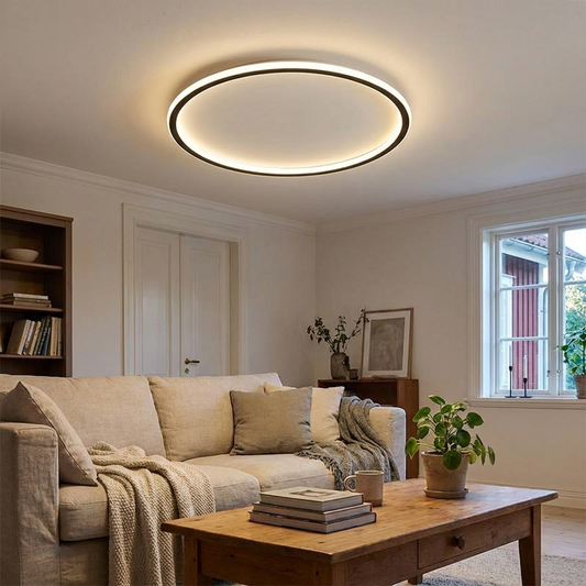 Modern Minimalist Chandelier in use