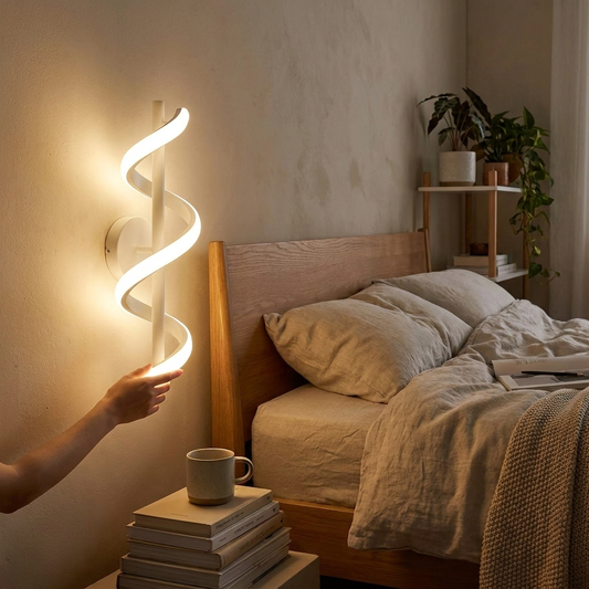Modern Wall Light in use