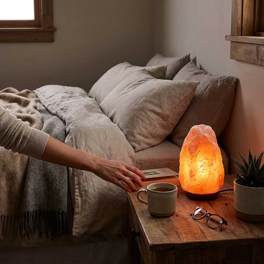 7 Inch Himalayan Salt Lamp lifestyle