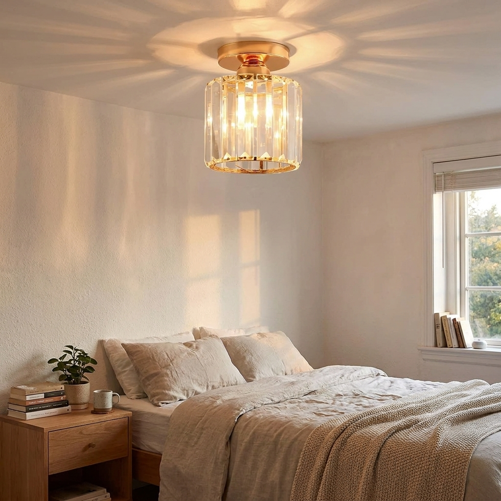 Crystal Ceiling Light Corridor lifestyle