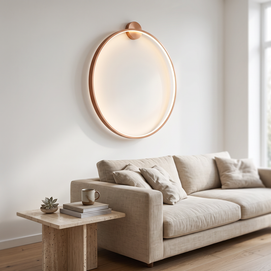 Paragon Minimalist Wall Light in a minimalist living room