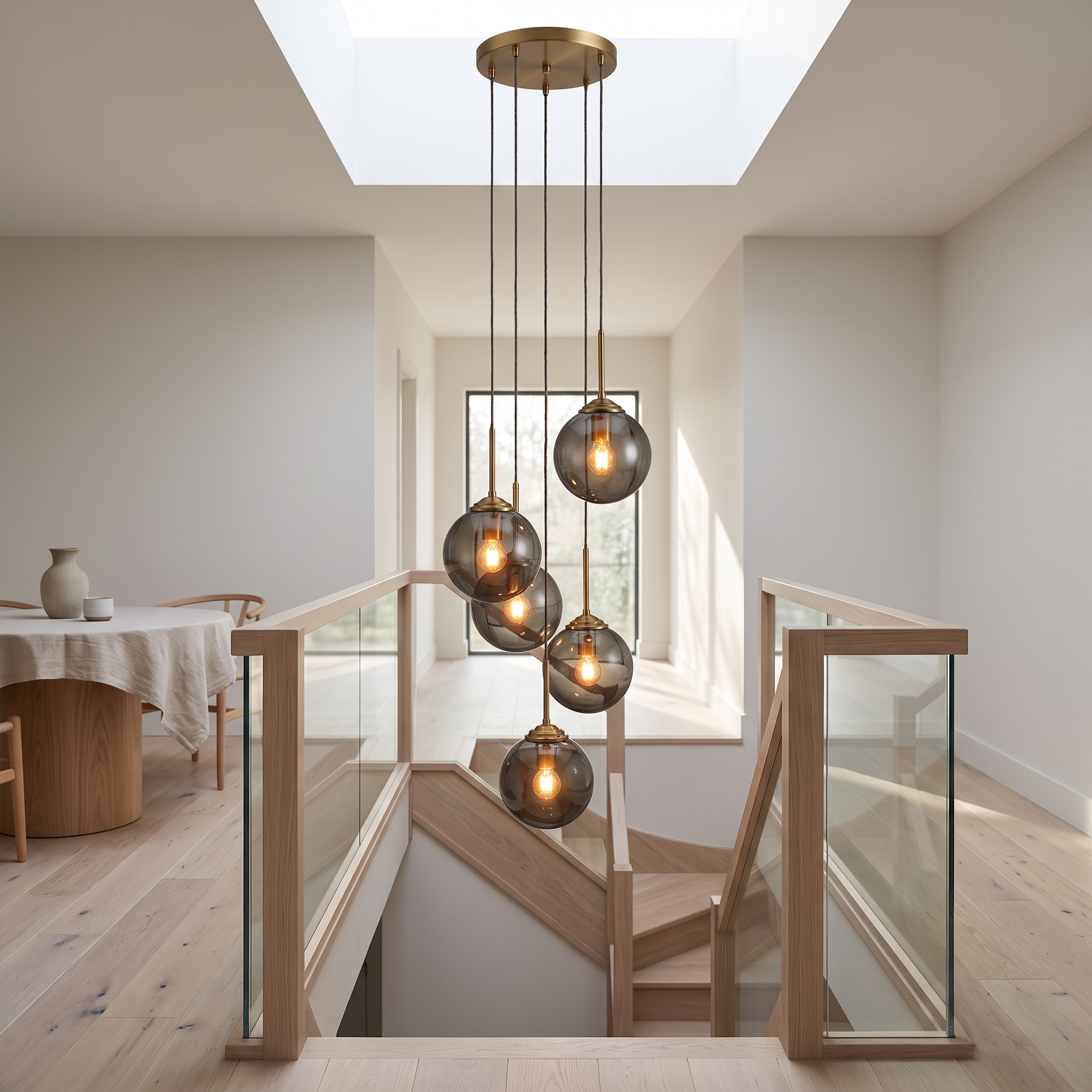 Paragon Nordic Cluster Pendant Light in a modern Scandinavian home