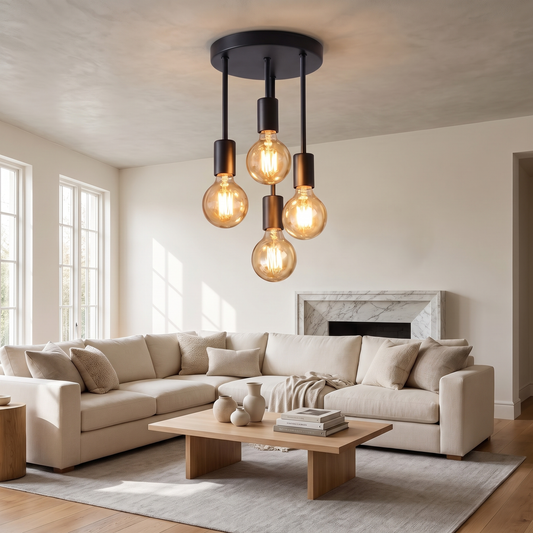 Paragon Modern 4-Light Ceiling Light in a contemporary room