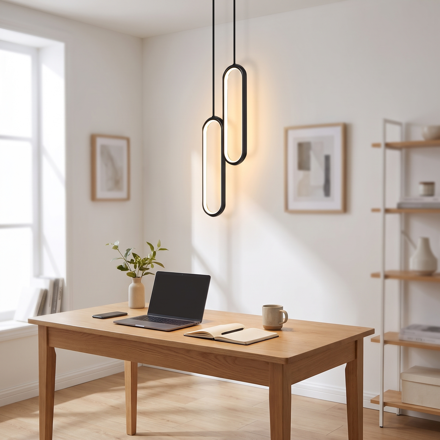 Nordic Adjustable Pendant Light over a desk